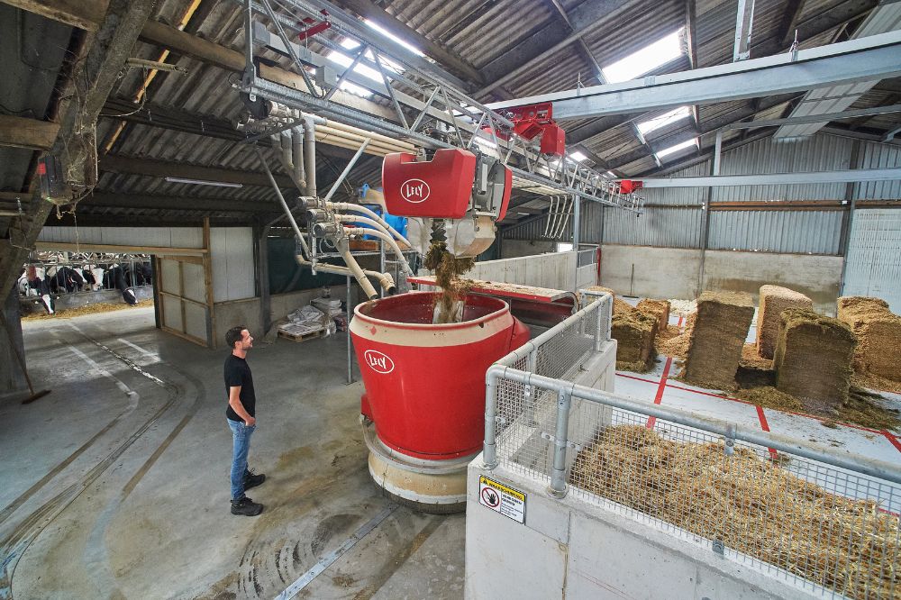 Lely Vector Het voer blijft koel, dat scheelt in de drogestofopname