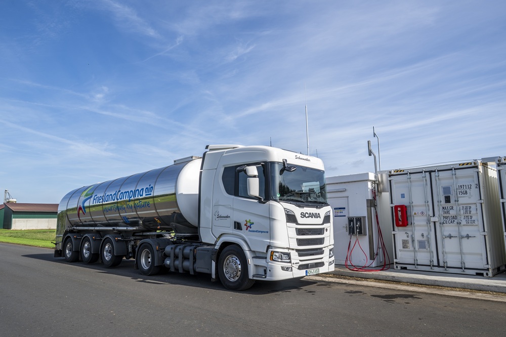 Milk collection truck bio-CNG (copyright FrieslandCampina) 1000